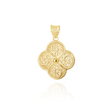 Golden Clover Pendant 18mm