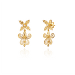 Joalharia do Carmo Brincos Arabesco IB Ouro