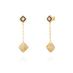 Joalharia do Carmo Brincos Caramujo Quadrado e Filigrana