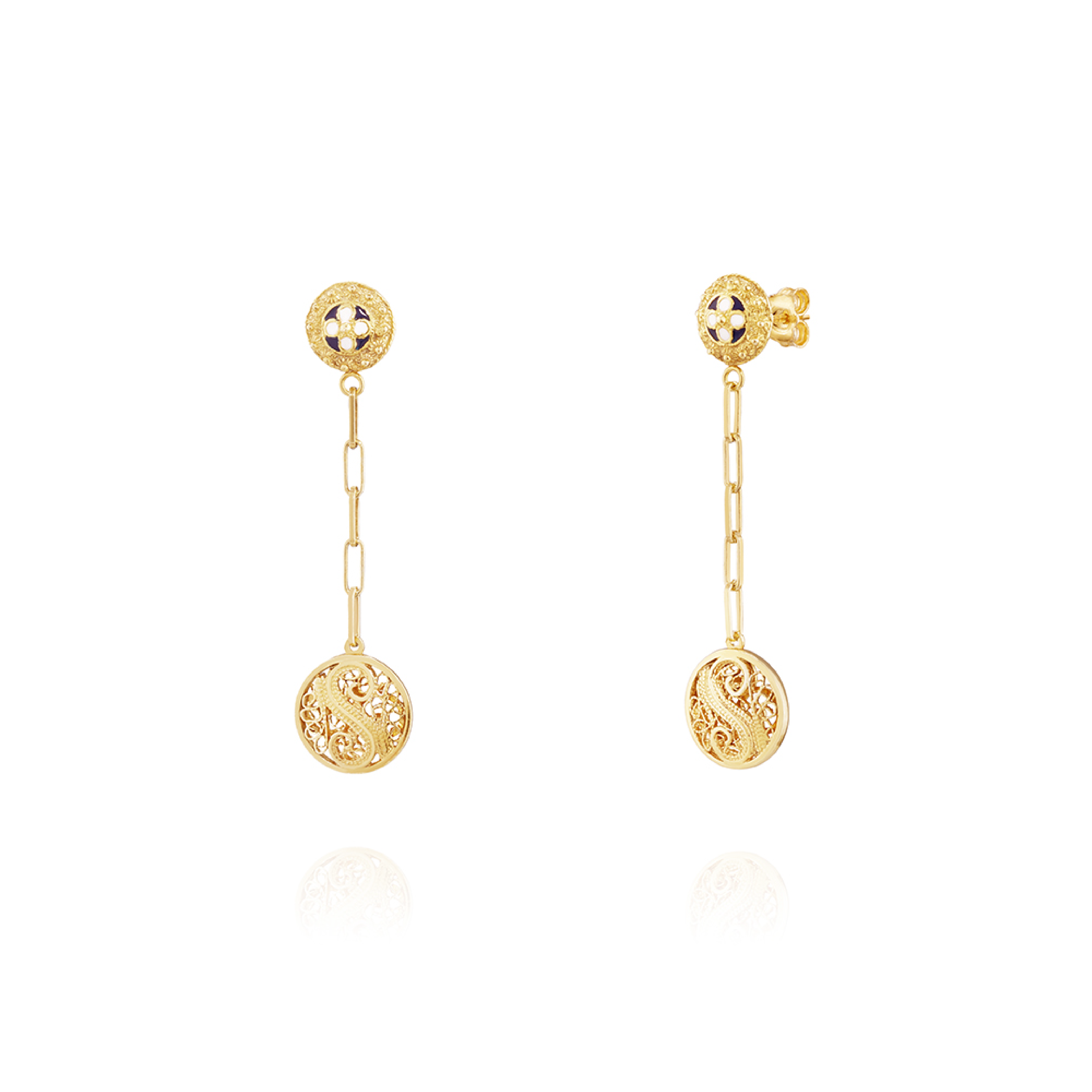 Joalharia do Carmo Brincos Caramujo Redondo e Filigrana