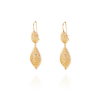 Joalharia do Carmo Brincos Lamparina c/ Brilhantes - Ouro