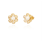 Joalharia do Carmo Brincos Tornilho Flor 6 Pétalas