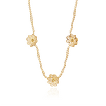 Joalharia do Carmo Colar Bismark Trevo Prata Dourada