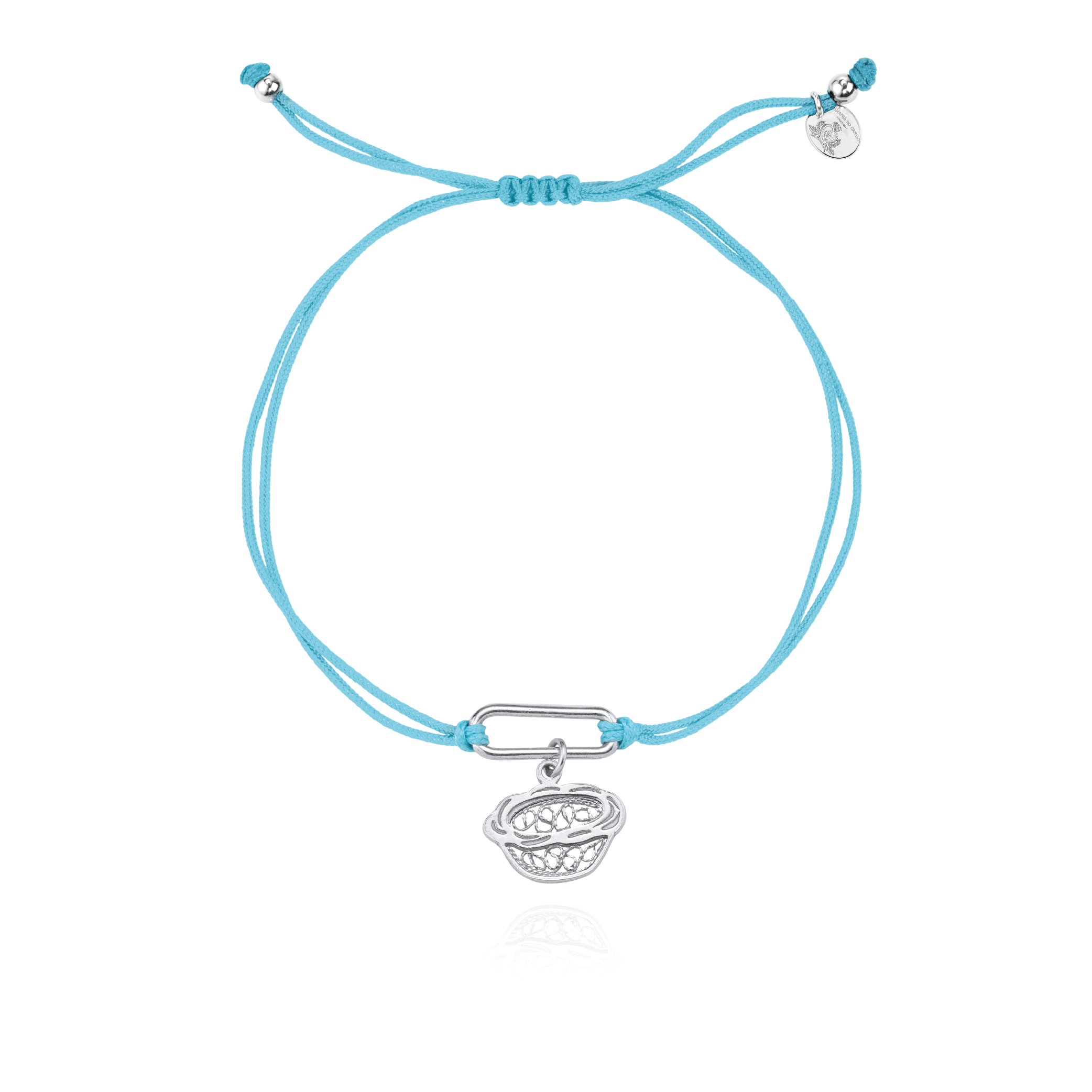 Joalharia do Carmo Charm Bracelet Pastel de Nata Prata