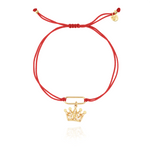 Joalharia do Carmo Charm Bracelet Coroa Prata Dourada