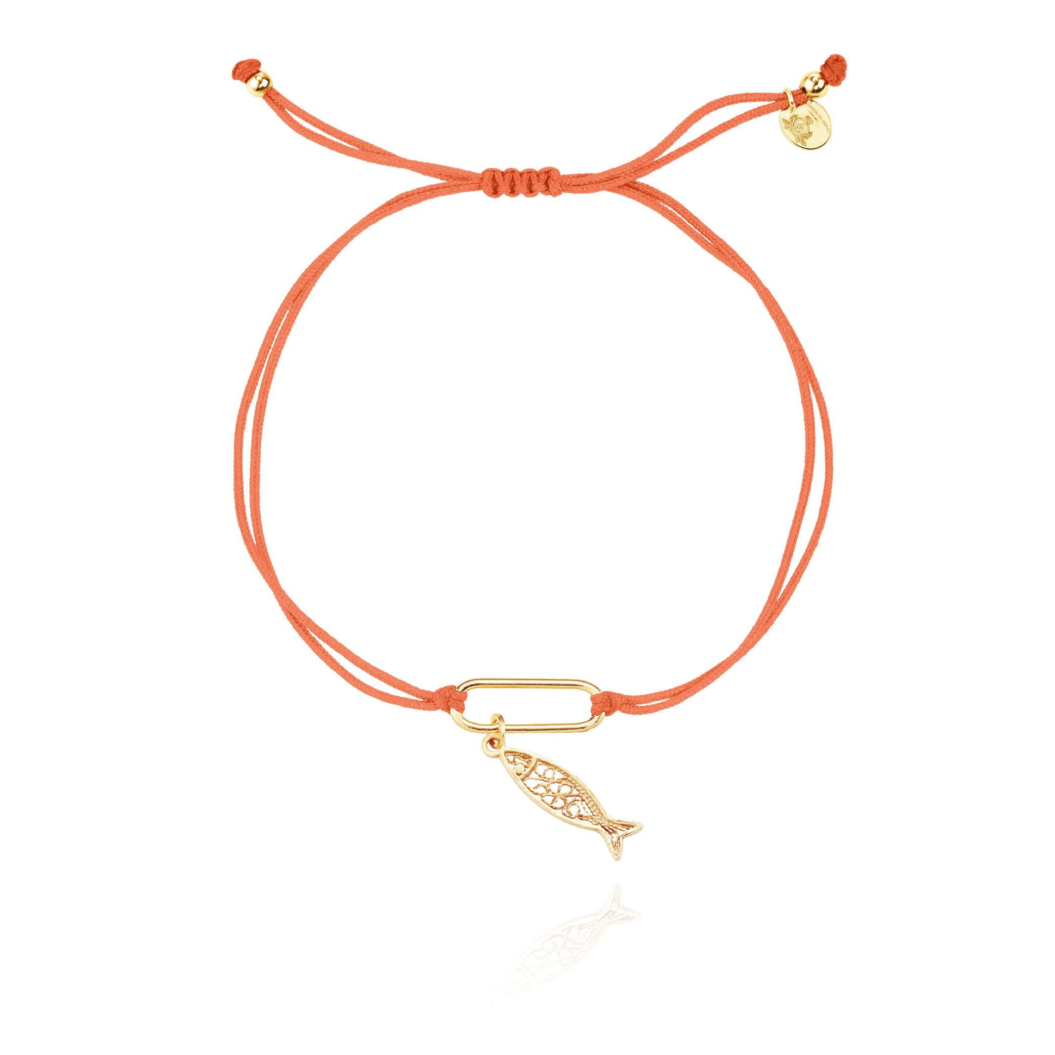 Joalharia do Carmo Charm Bracelet Sardinha Prata Dourada