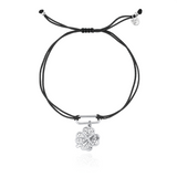 Joalharia do Carmo Charm Bracelet Trevo Prata