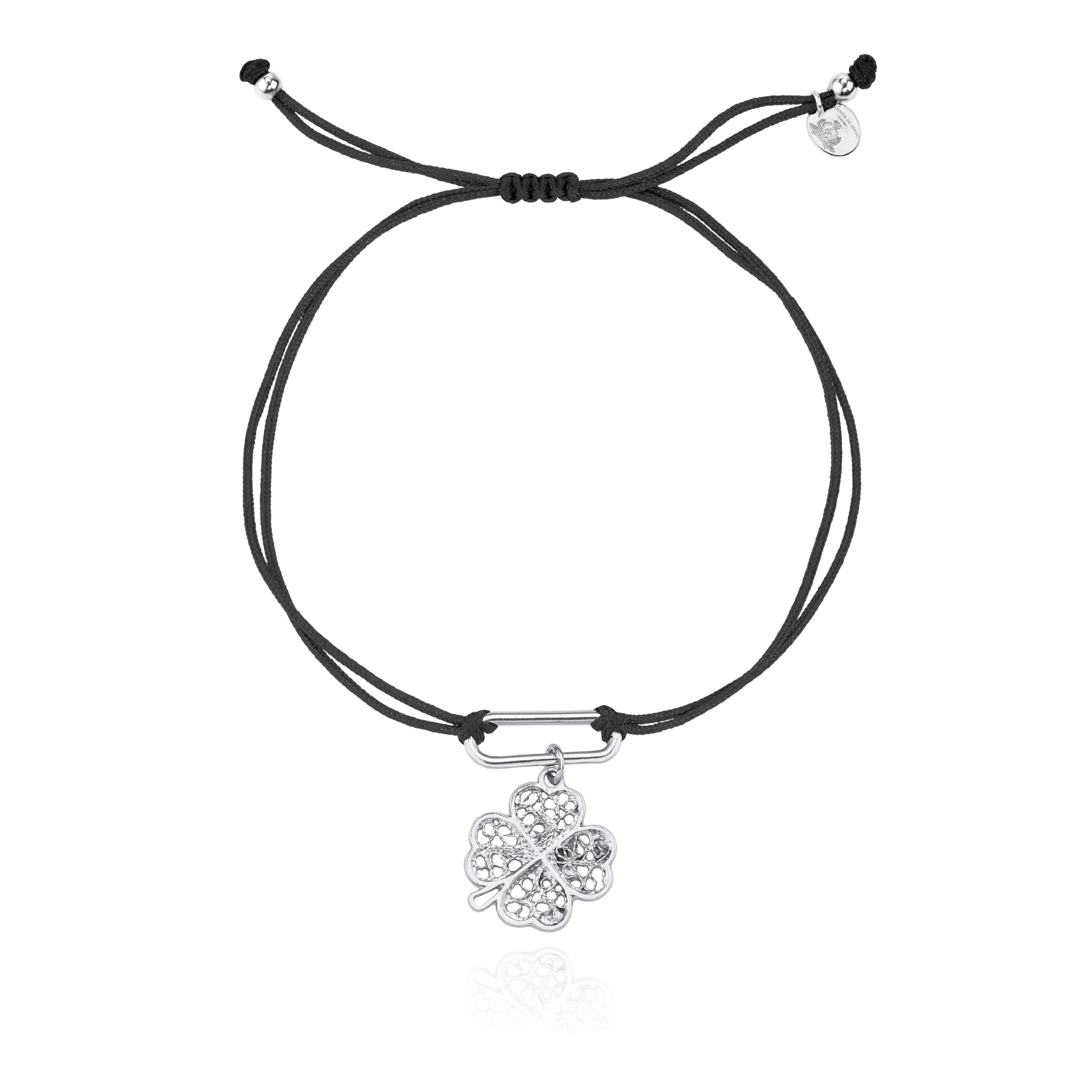 Joalharia do Carmo Charm Bracelet Trevo Prata
