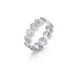 Aliança Filigrana Corações Prata Joalharia do Carmo