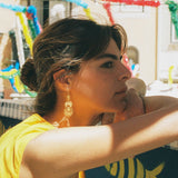 Boucles d'oreilles cœur avec filigrane et fleur