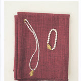 Collar de perlas con Corazón de Viana