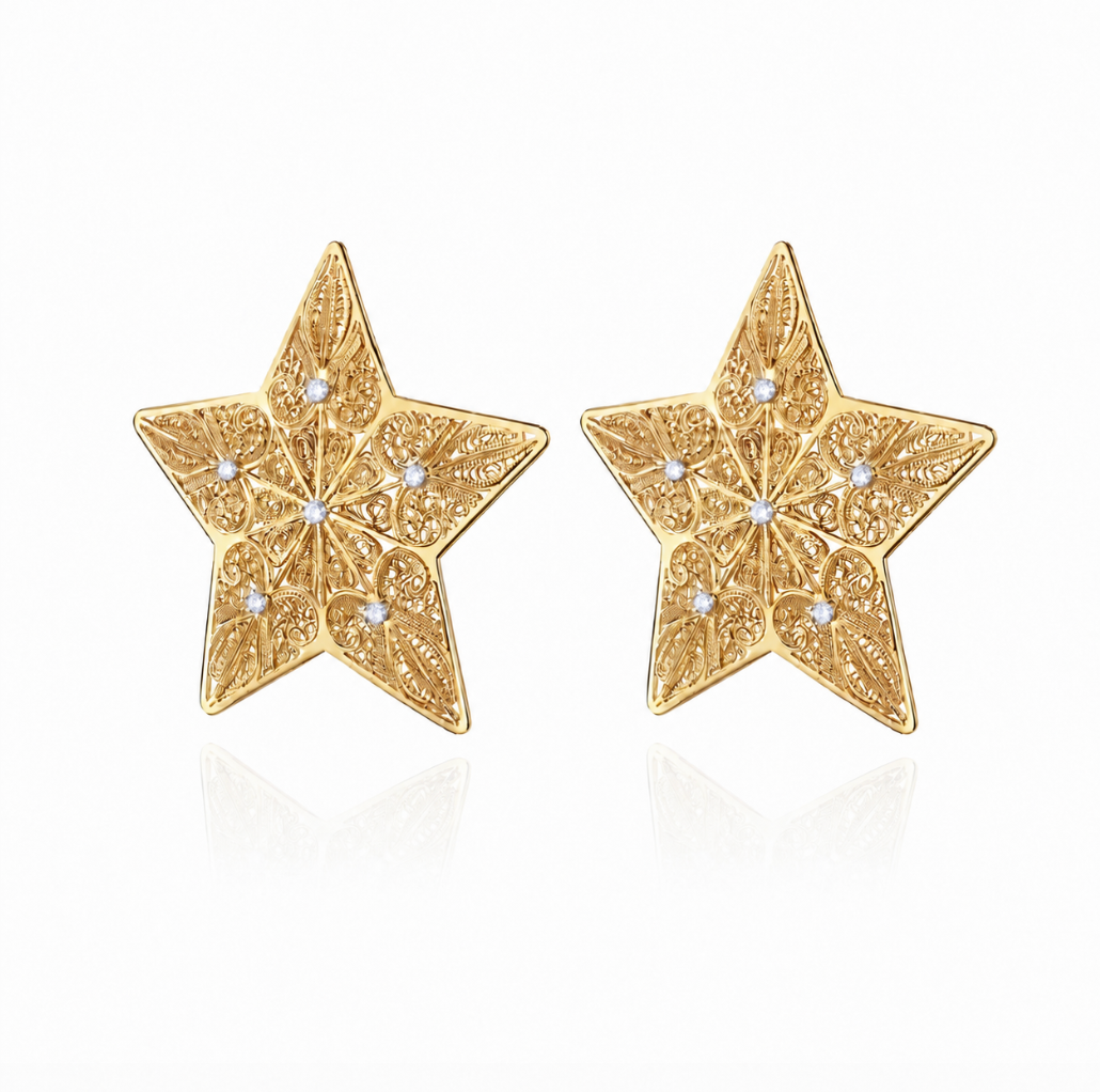 Pre Order Brincos Estrelas Prateado