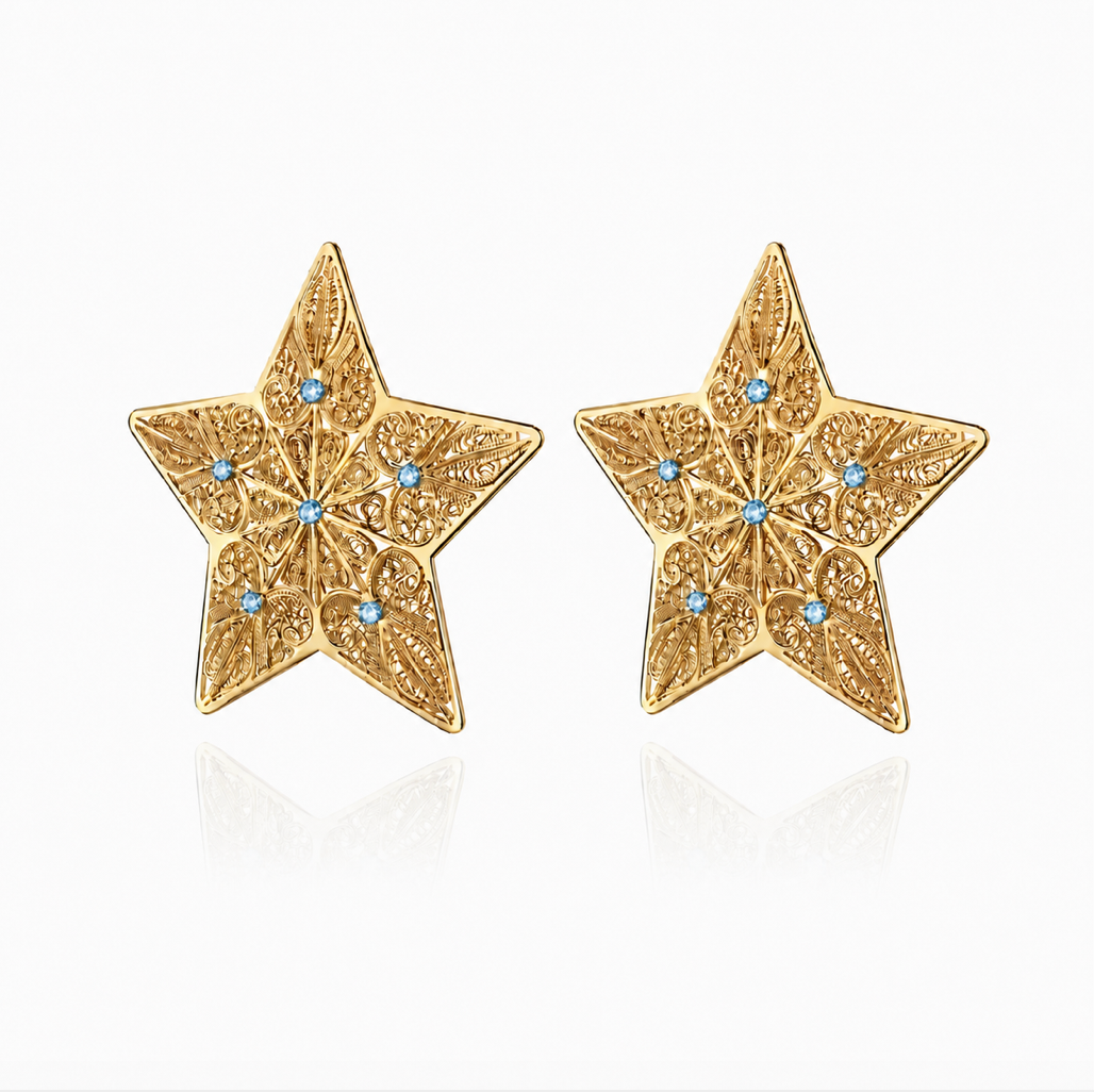 Pre Order Brincos Estrelas Prateado