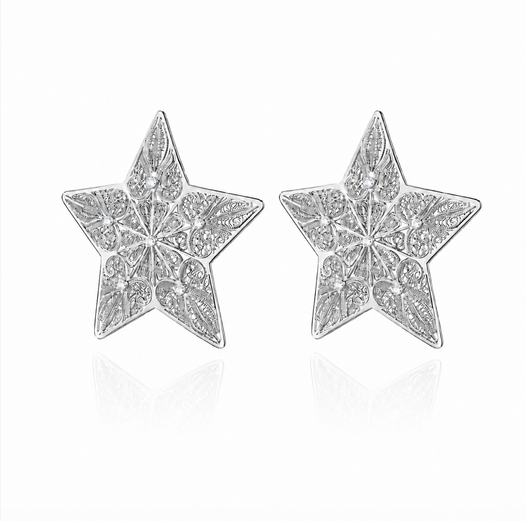 Pre Order Brincos Estrelas Dourados