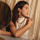 Pendente Camélia Dourado - Charm