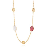 Colar 2 Pedras Ovais Filigrana