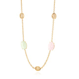 Colar 2 Pedras Ovais Filigrana