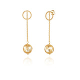 Suspended Pearl Earrings