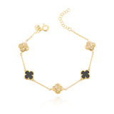 Pulseira Trevo Pequenos de Filigrana