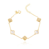 Pulseira Trevo Pequenos de Filigrana