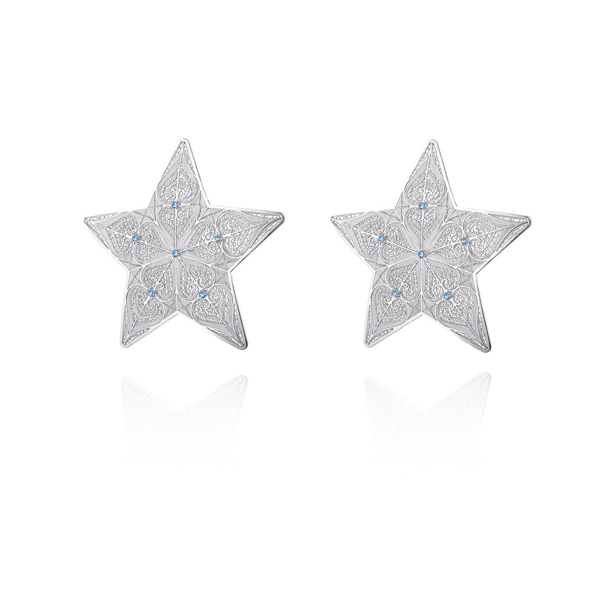 Pre Order Brincos Estrelas Prateado