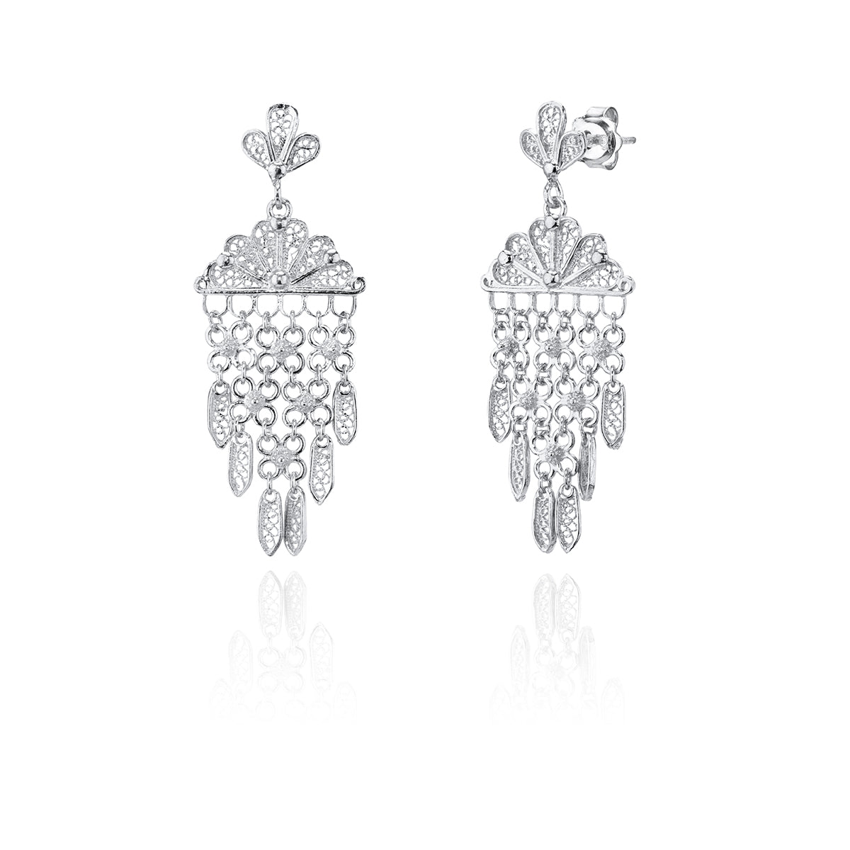 Boucles d'oreilles coquillage en argent