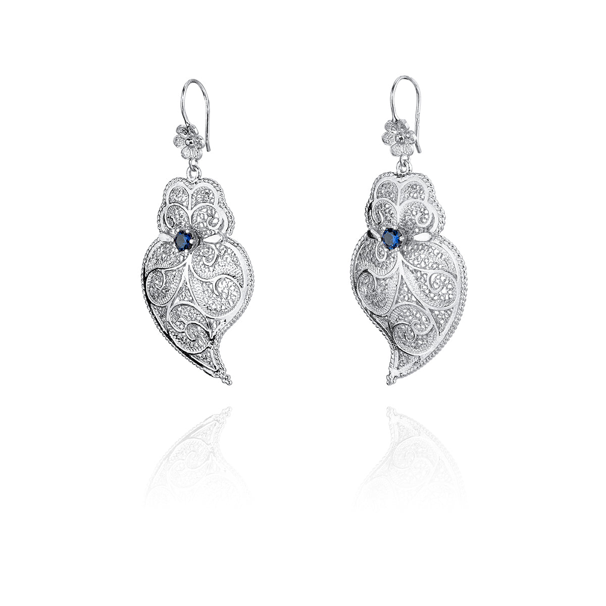 Boucles d'oreilles sardines en argent