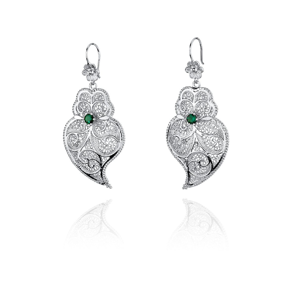 Boucles d'oreilles sardines en argent