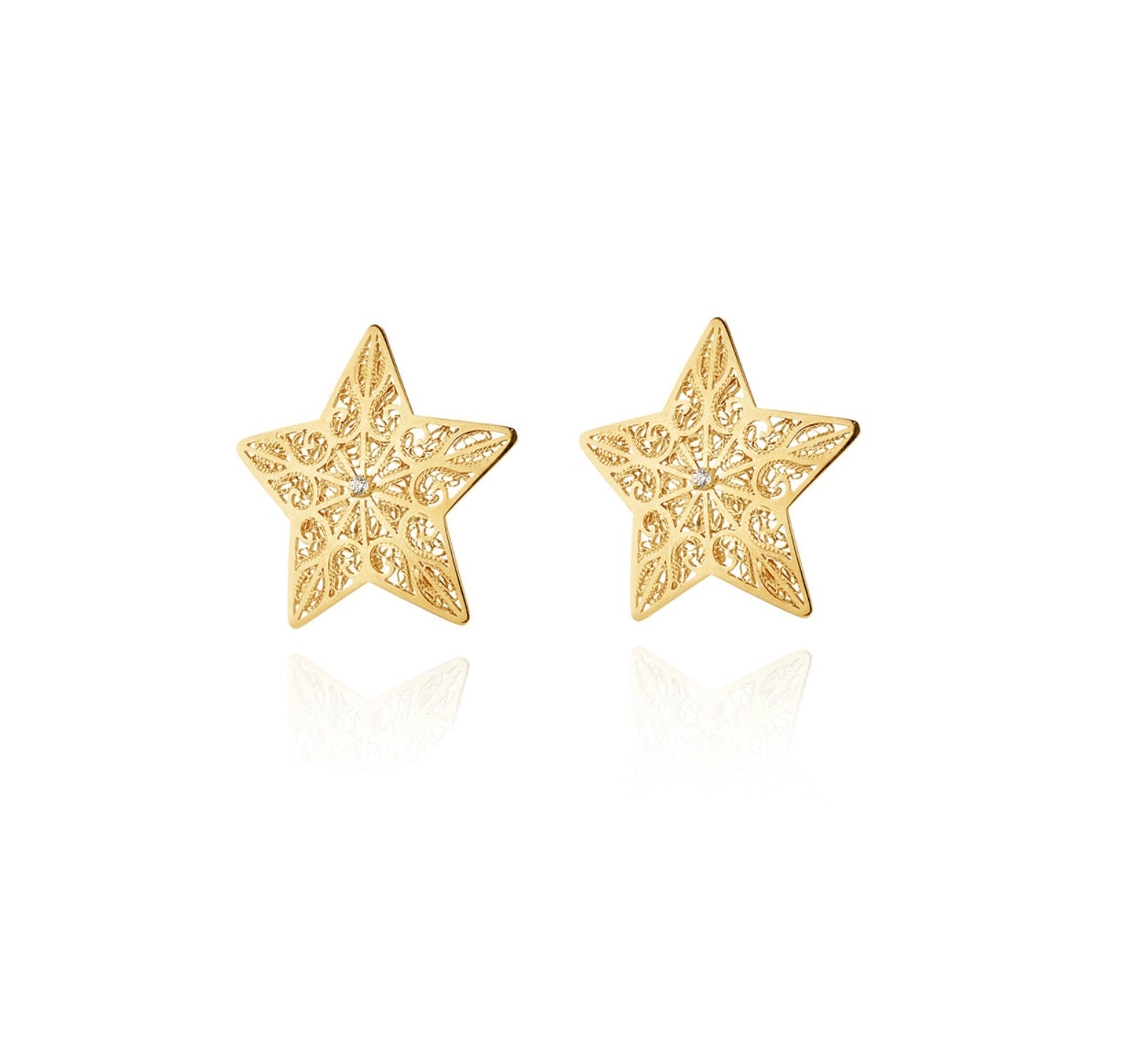 Pre Order Brincos Estrelas Dourados