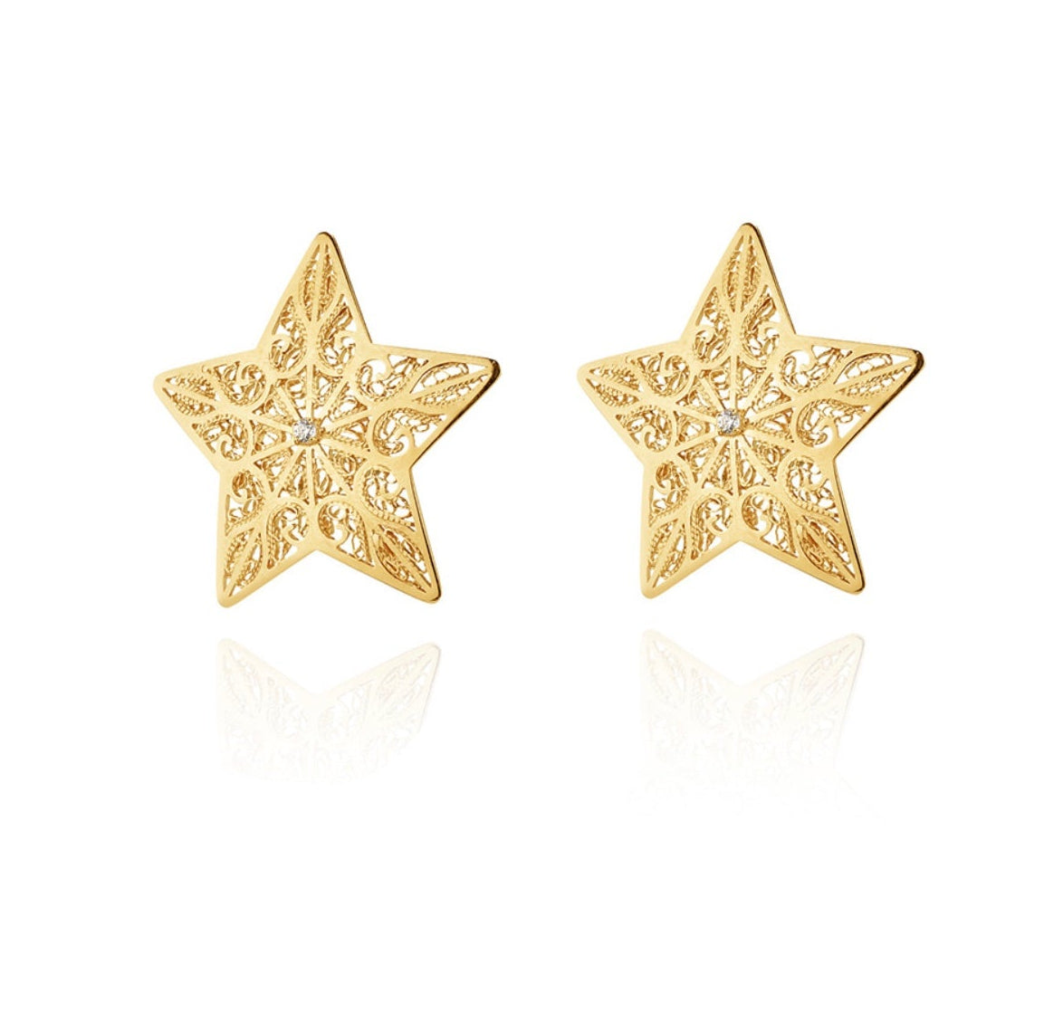 Pre Order Brincos Estrelas Prateado