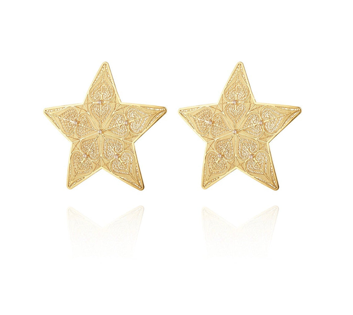 Pre Order Brincos Estrelas Prateado