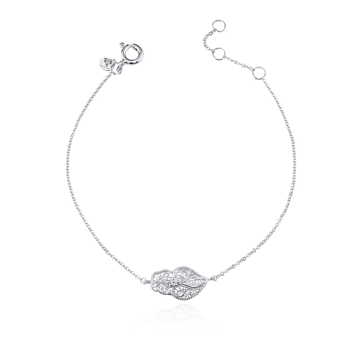 Boucles d'oreilles cœur avec filigrane et fleur