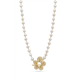 Colar "Luz Dourada sobre Pérolas"