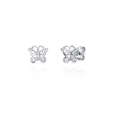 Boucles d'oreilles papillon en argent