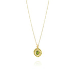 Joalharia do Carmo Colar Prata Banhada Ouro - Peridoto