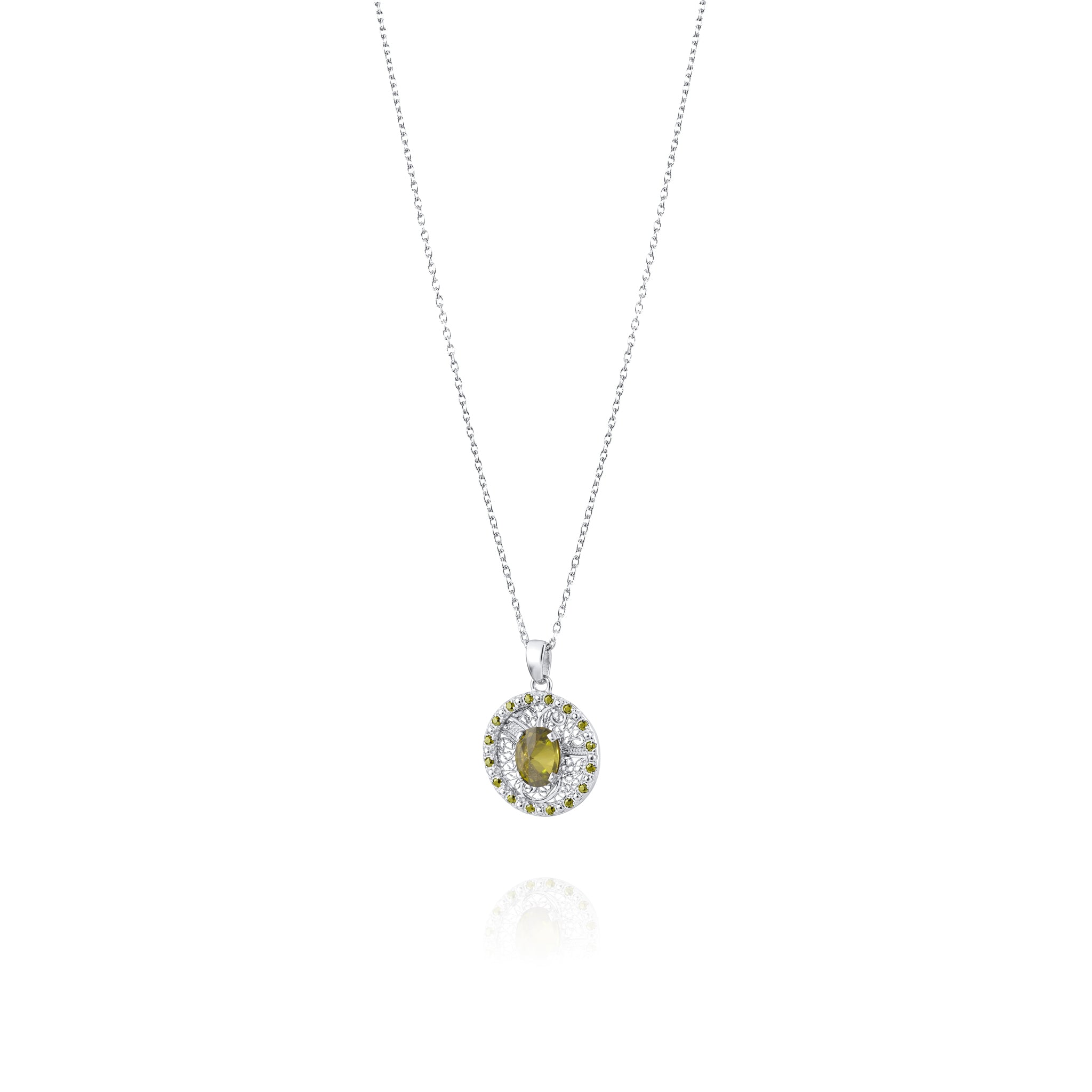 Joalharia do Carmo Colar de Gemas Rua das Flores Peridoto