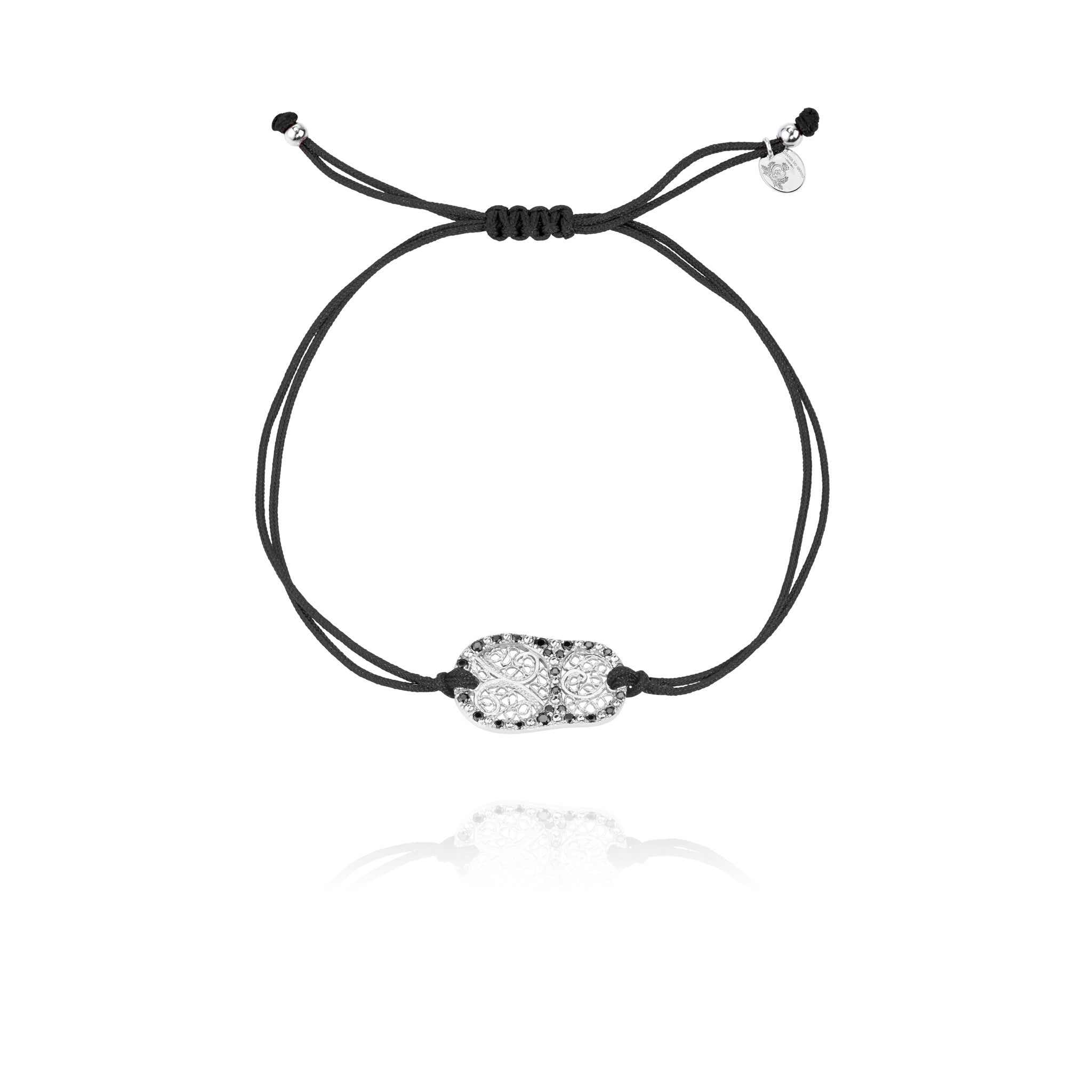 Joalharia do Carmo Pulseira Carmo Pedras Naturais Onix Bracelete Preta
