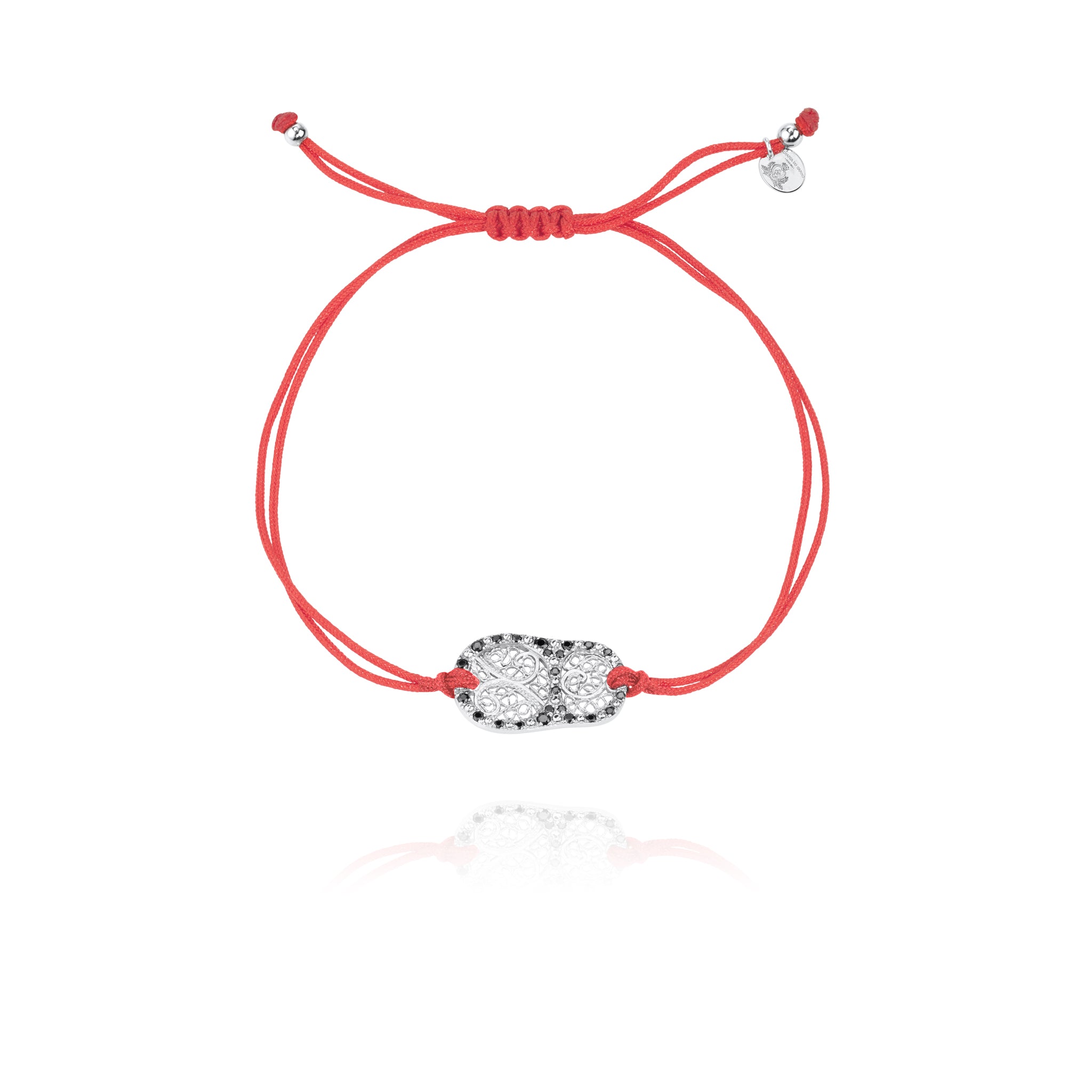 Joalharia do Carmo Pulseira Carmo Pedras Naturais Onix Bracelete Vermelha
