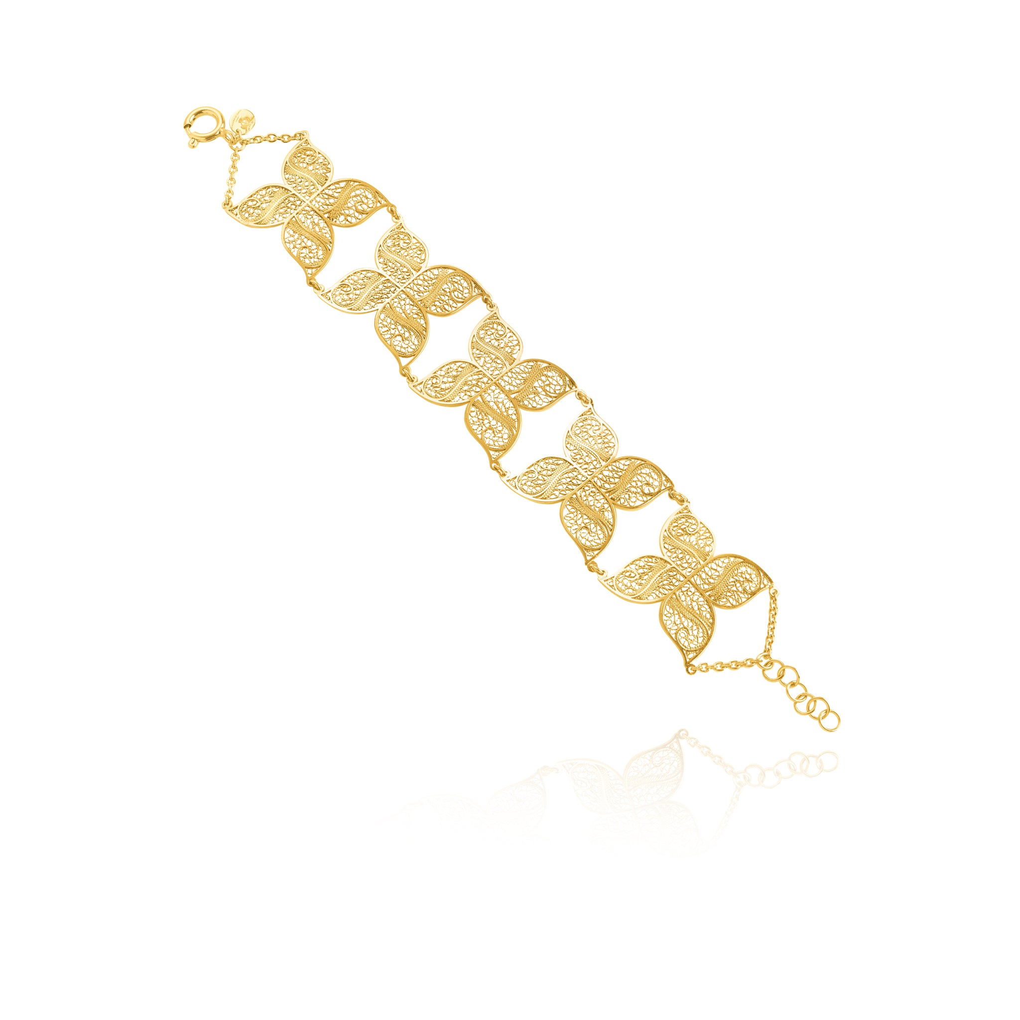 Joalharia do Carmo Pulseira Jasmim Dourado
