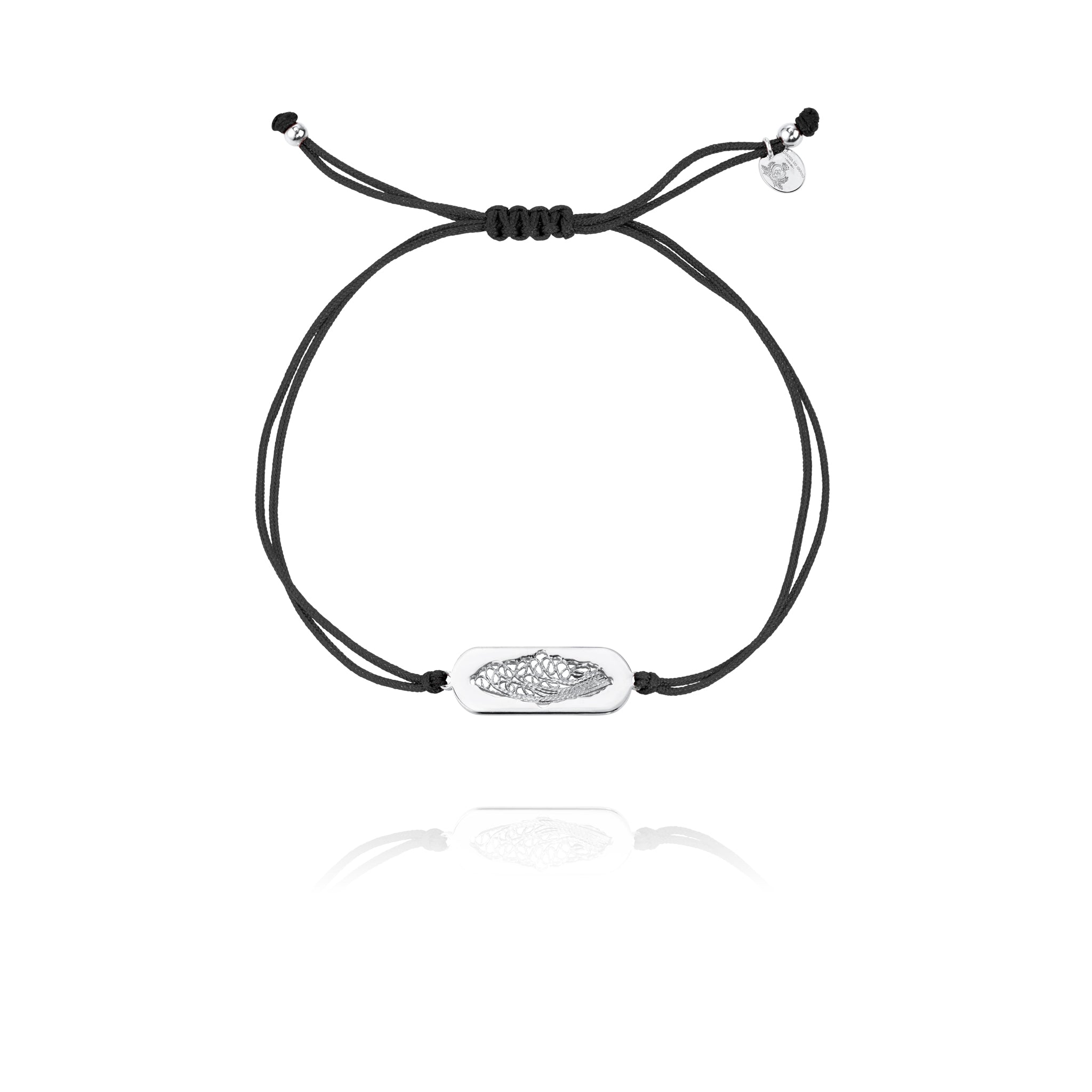 Joalharia do Carmo Pulseira São Bento Prata bracelete Preta