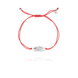 Joalharia do Carmo Pulseira São Bento Prata bracelete Vermelha