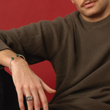 Anillo Chiado Quadrado Onix