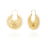 Brinco Filigrana Ouro Arcada Diamantes 0,12 CT G/VS Joalharia do Carmo